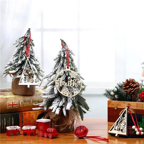 200 Pcs Red Ribbon Hangers Christmas Ornament String Tree Loop Craft Decoration - Picture 5 of 8